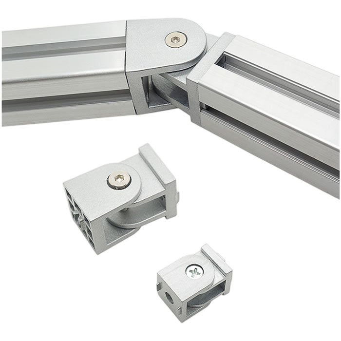 Aluminum Profile Pivot joint with locking lever