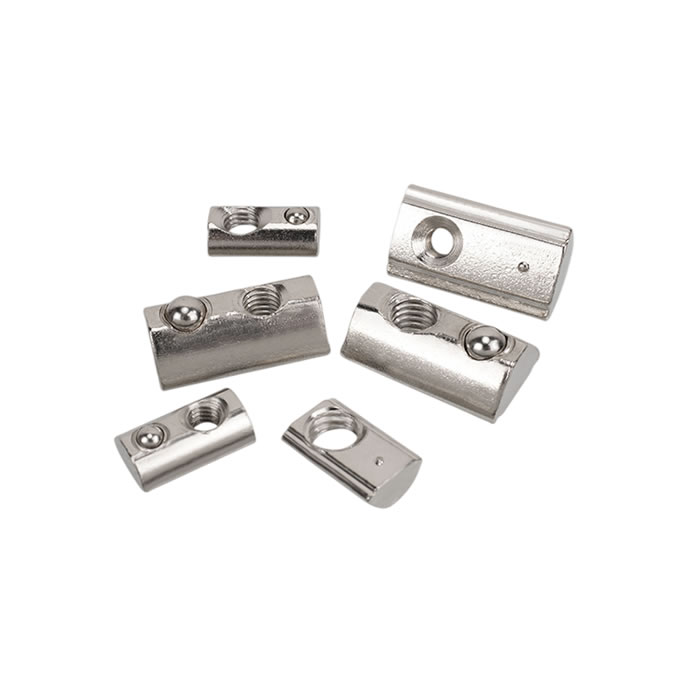T Nuts 10 Slot Slide In T-slot Nuts With Ball Spring