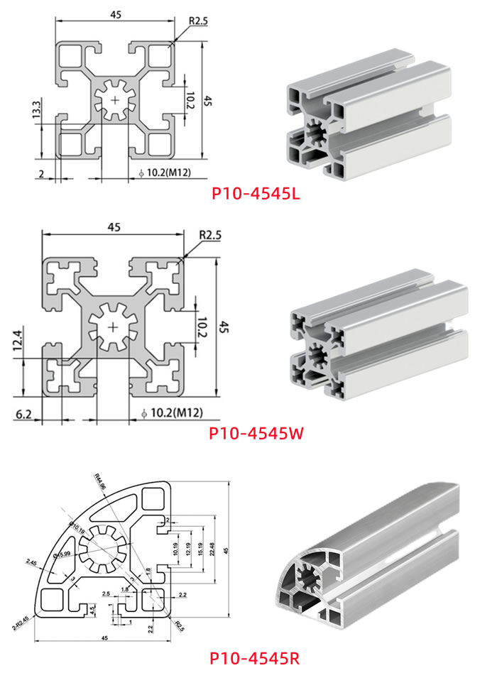 4545 industrial factory t slot extrusion aluminum profile01.jpg